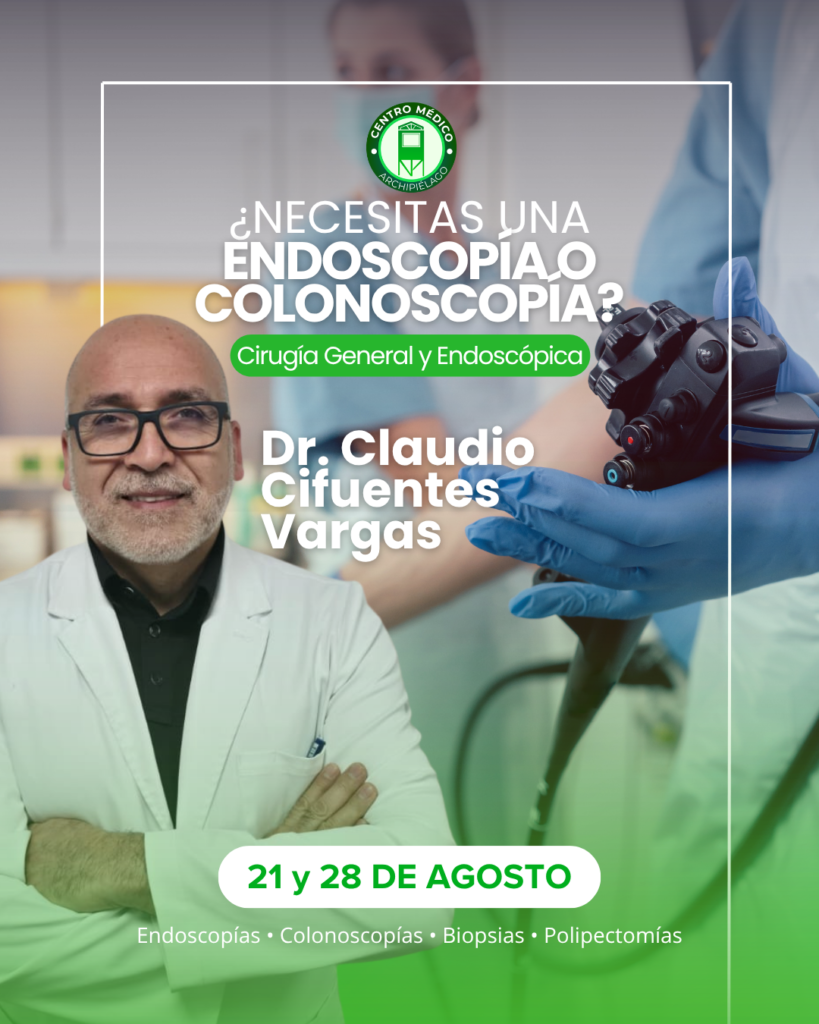 Atención Especializada en Centro Médico Archipiélago: Cirugía General y Endoscopía con el Dr. Claudio Cifuentes